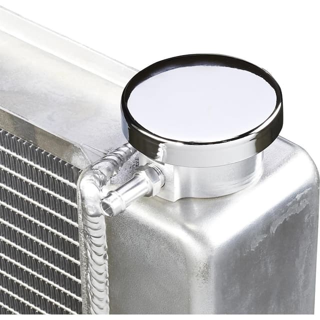 Round Chrome Radiator Pressure Cap, 15 Lbs