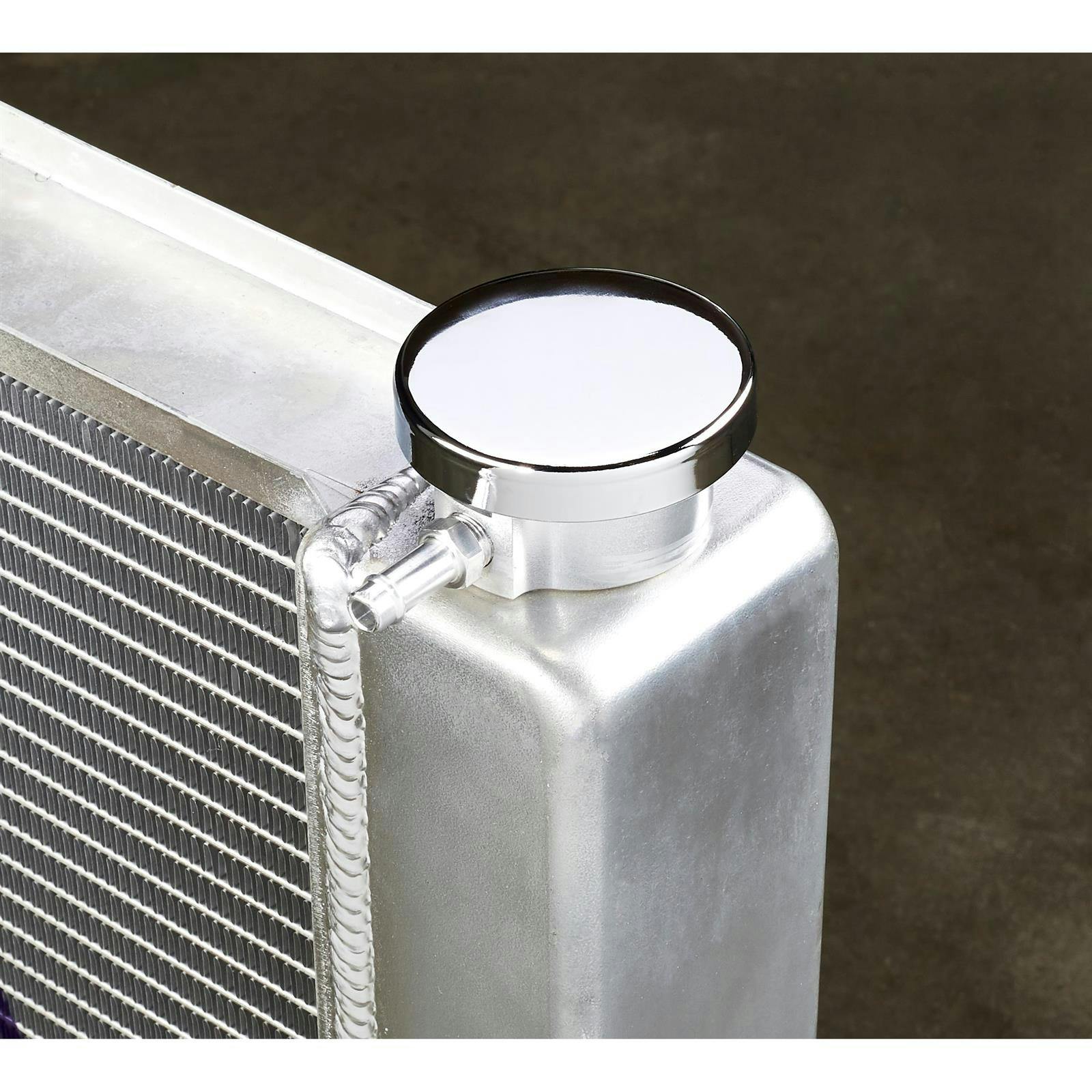 Round Chrome Radiator Pressure Cap, 15 Lbs