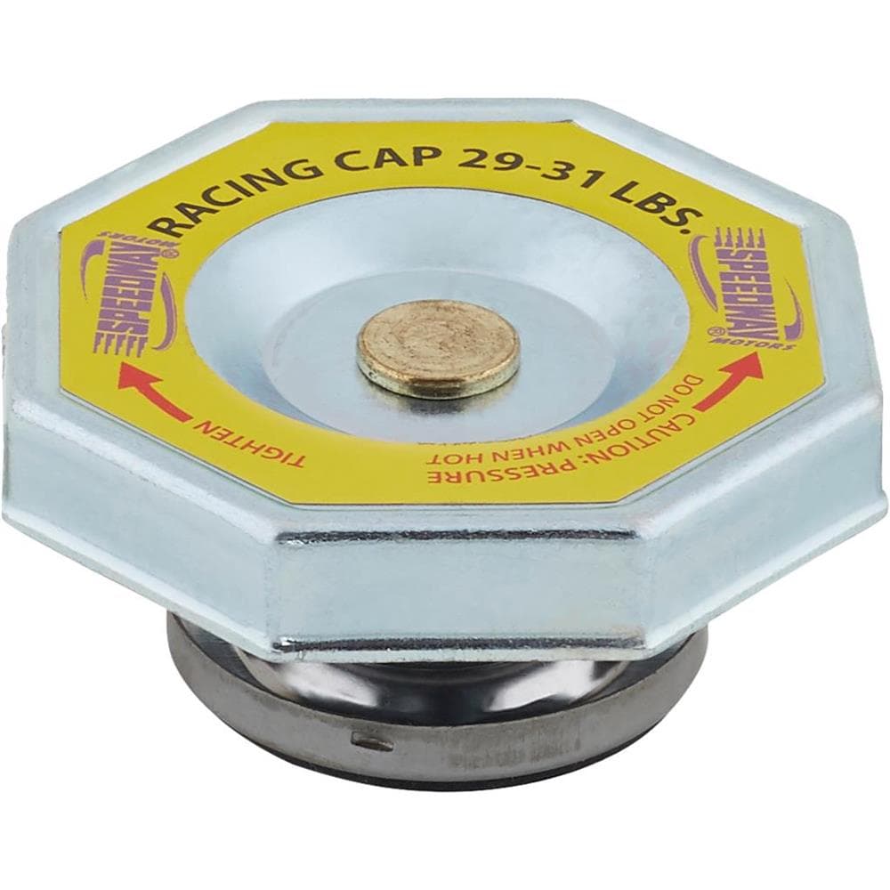 Speedway Chevy Universal Alum Radiator & Cap, 29-31 psi