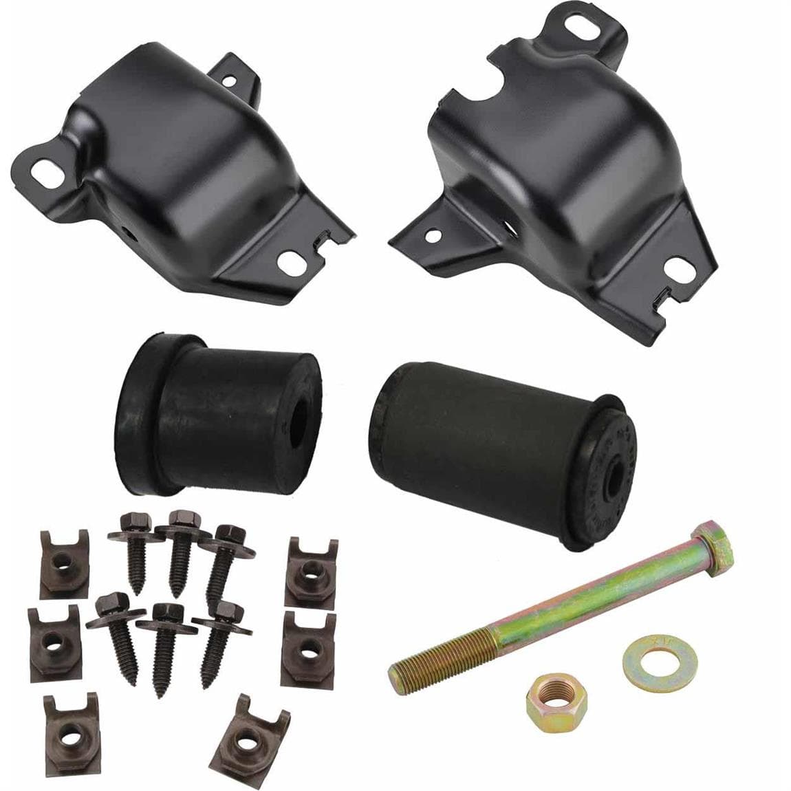 68-74 Nova/67-69 Camaro RR Leaf Spring FT Mount & Bolt Kit