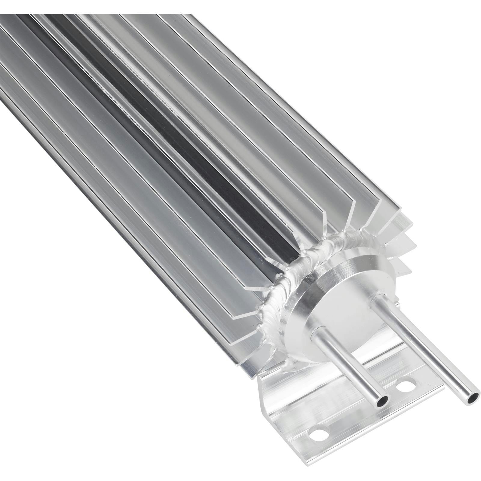 Aluminum Universal 13 Inch Finned Radiator Overflow Tank