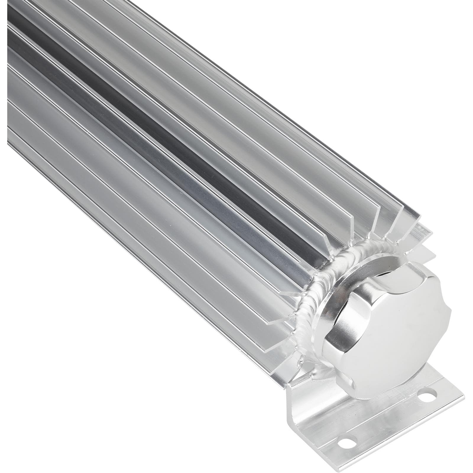 Aluminum Universal 13 Inch Finned Radiator Overflow Tank