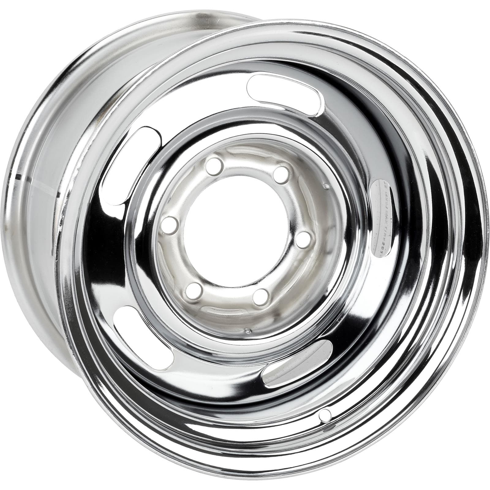 Speedway Steel GM-Style 15 Inch Rally Truck Wheel, 6 on 5.5 Inch