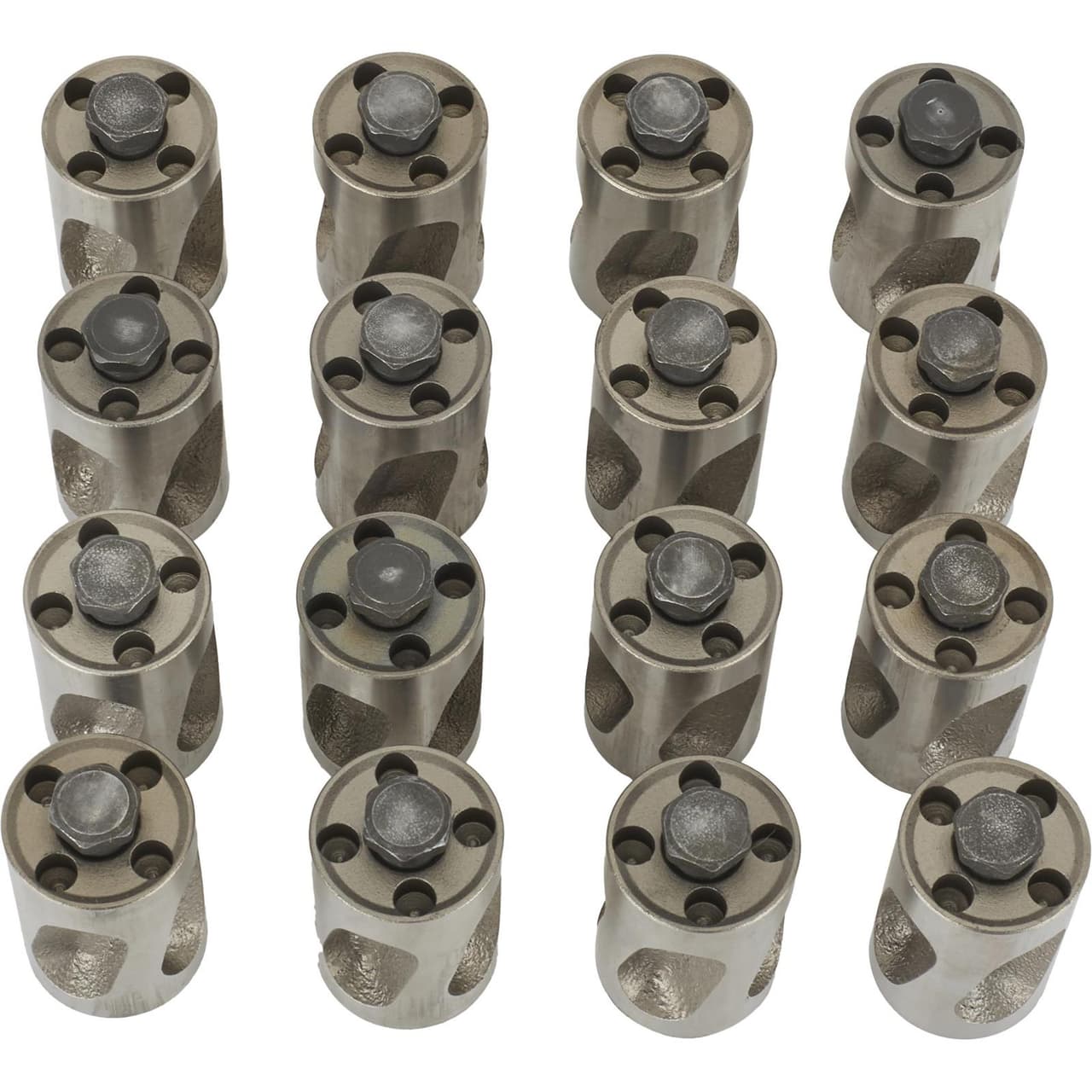 Johnson Flathead Ford Engine Valve Lifters, Adjustable, Set/16