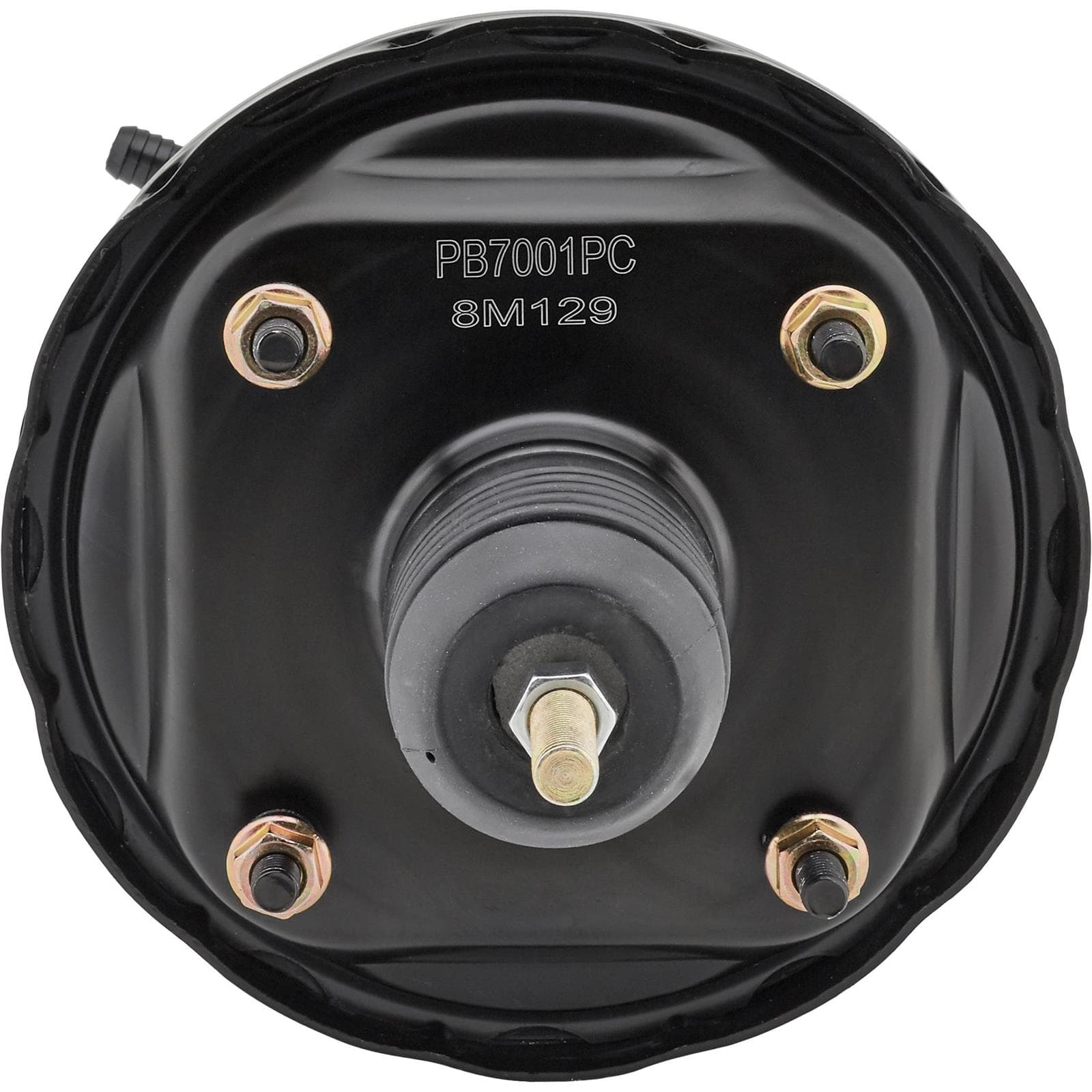 Speedway Single Diaphragm Power Brake Booster, 7 Inch, Black Finish