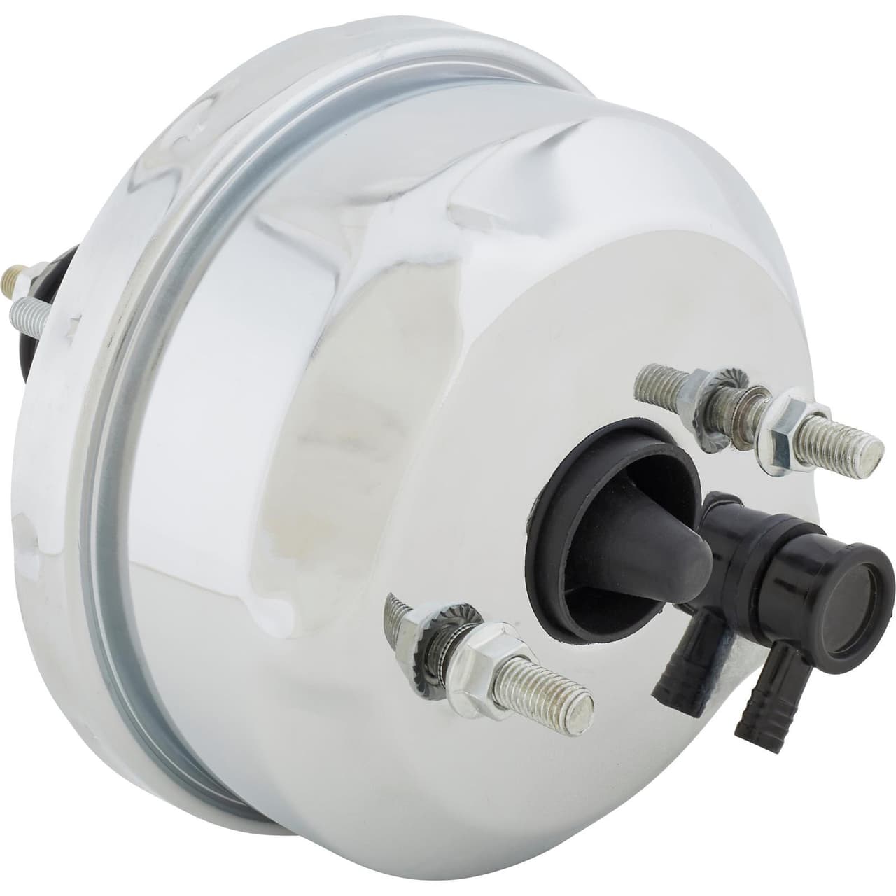 Speedway Single Diaphragm Power Brake Booster, 7 Inch, Chrome Finish