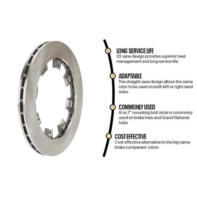 Pro-Lite Vented Brake Rotor, 11.75 x .81 Inch