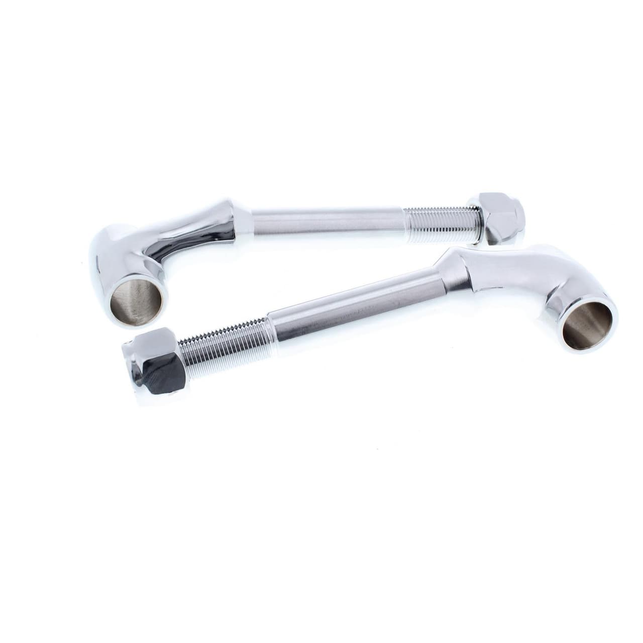 Speedway Front Solid Axle Leaf Spring Perch, Chrome Forged Steel