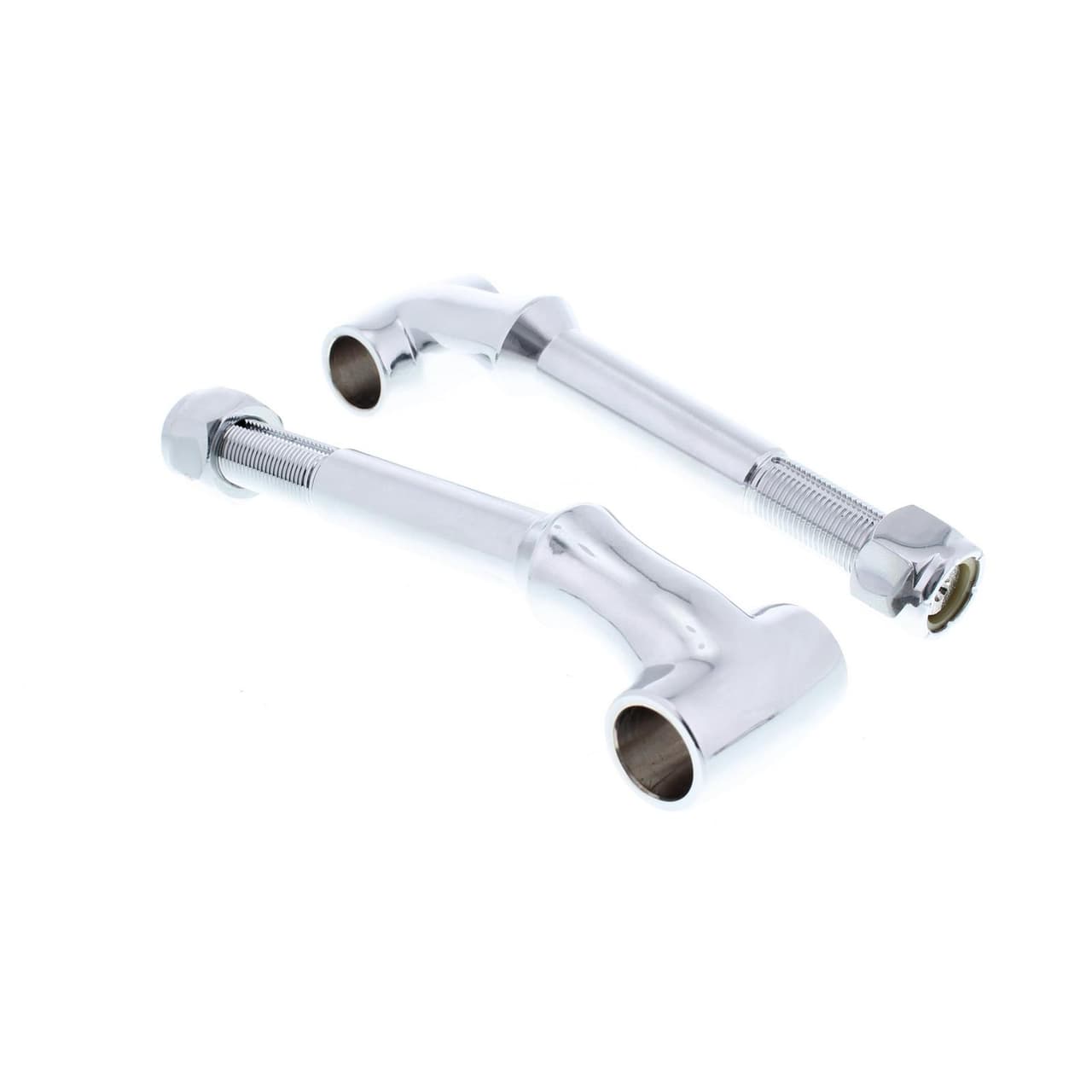 Speedway Front Solid Axle Leaf Spring Perch, Chrome Forged Steel