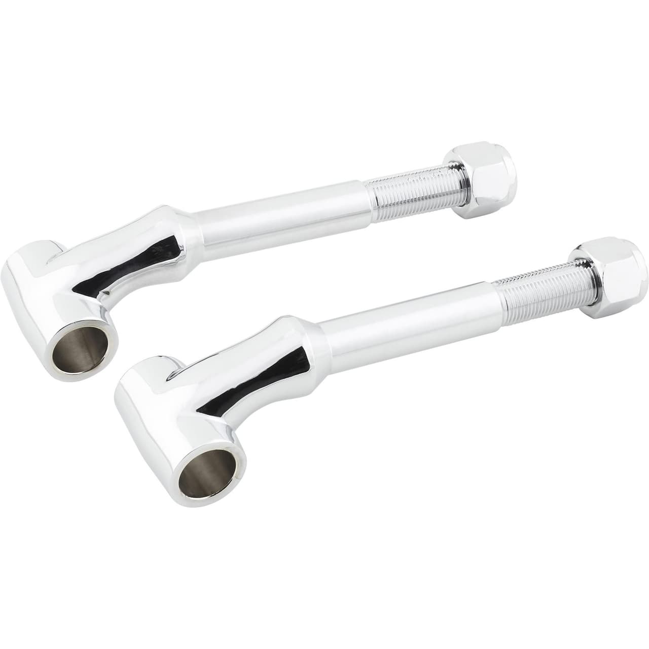 Speedway Front Solid Axle Leaf Spring Perch, Chrome Forged Steel