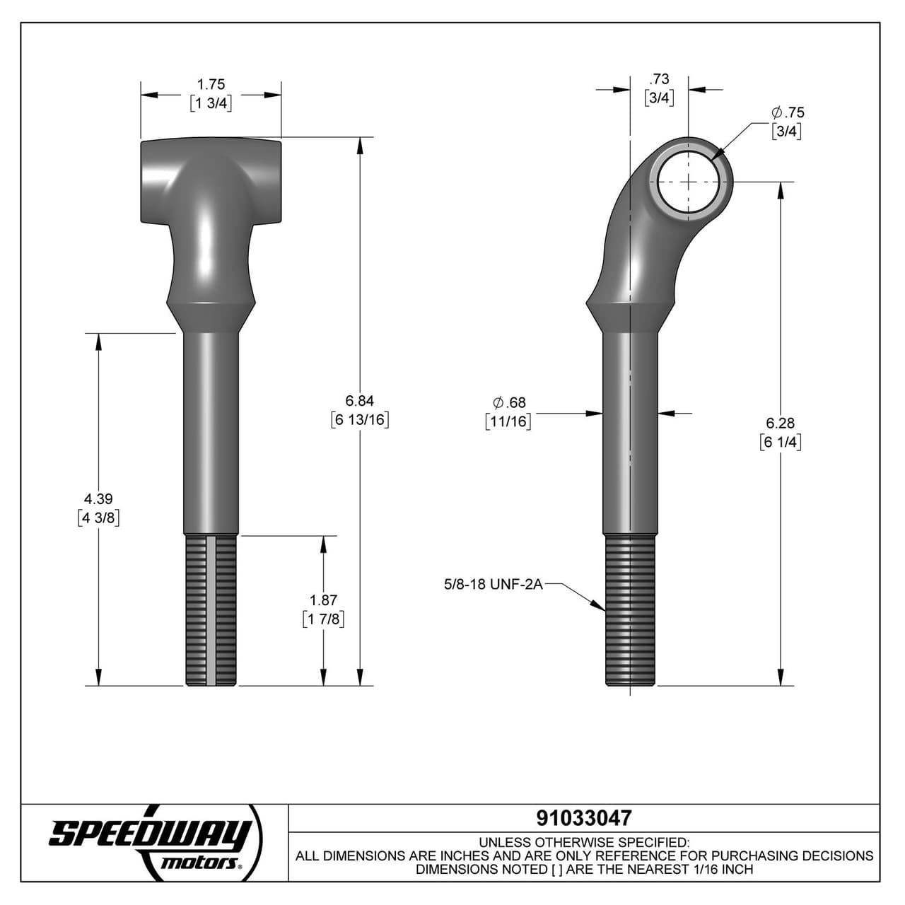 Speedway Front Solid Axle Leaf Spring Perch, Plain Forged Steel