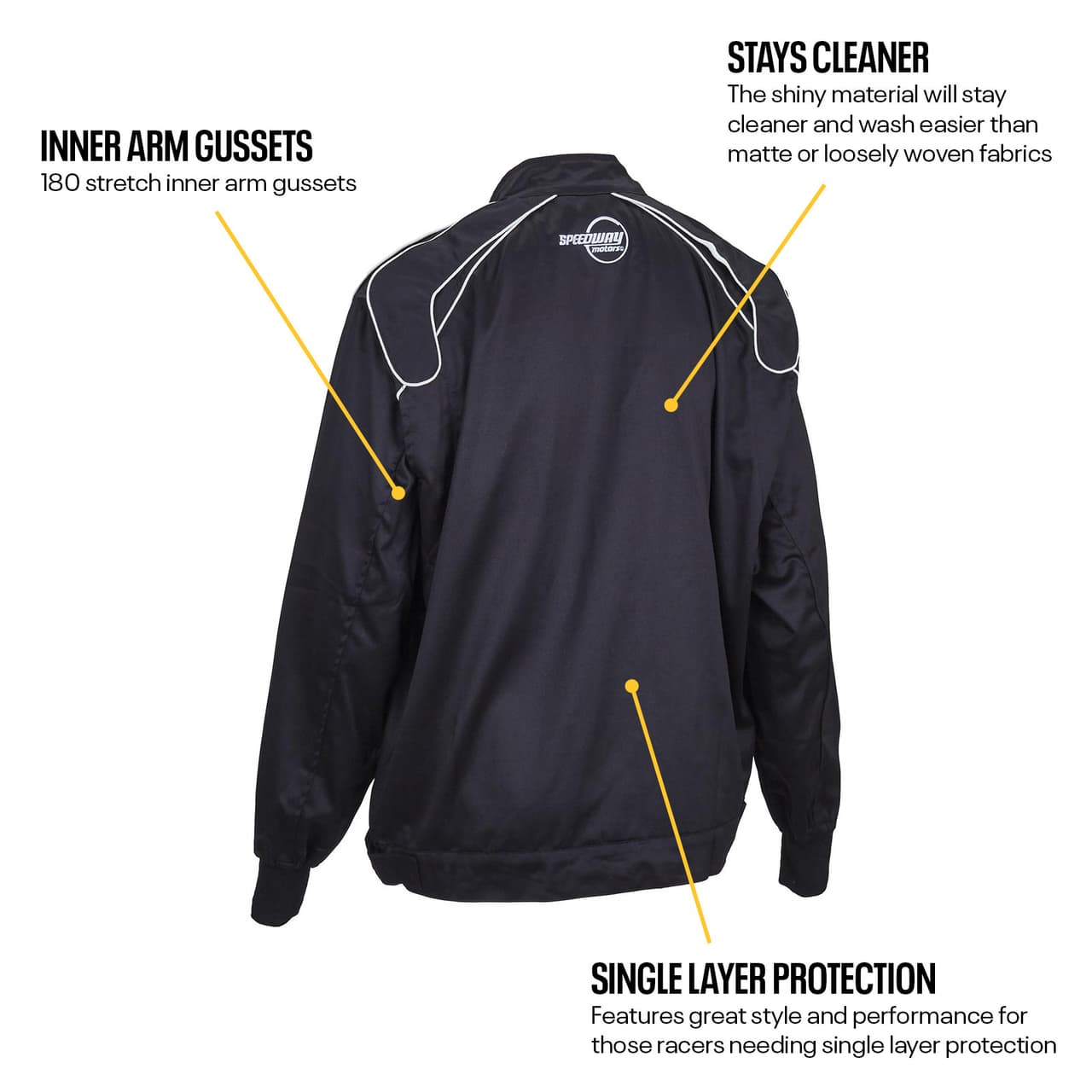 Speedway Motors Shiny Racing Jacket, SFI1-Rated, S-XXL