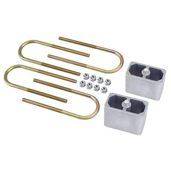Speedway Universal Leaf Spring Lowering Block Kit, 4 Inch