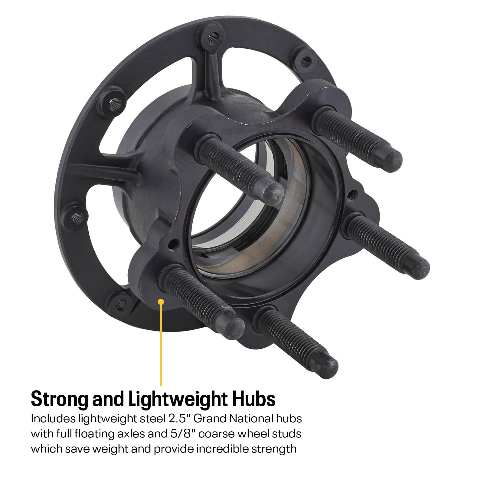 9 Inch Grand National Hub Floater Rear End Kit, 31 Spline Axles