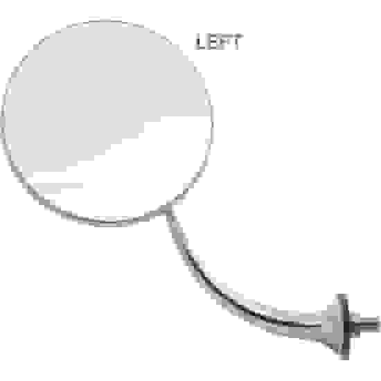 Swan Neck Stainless Round Rear View Mirrors
