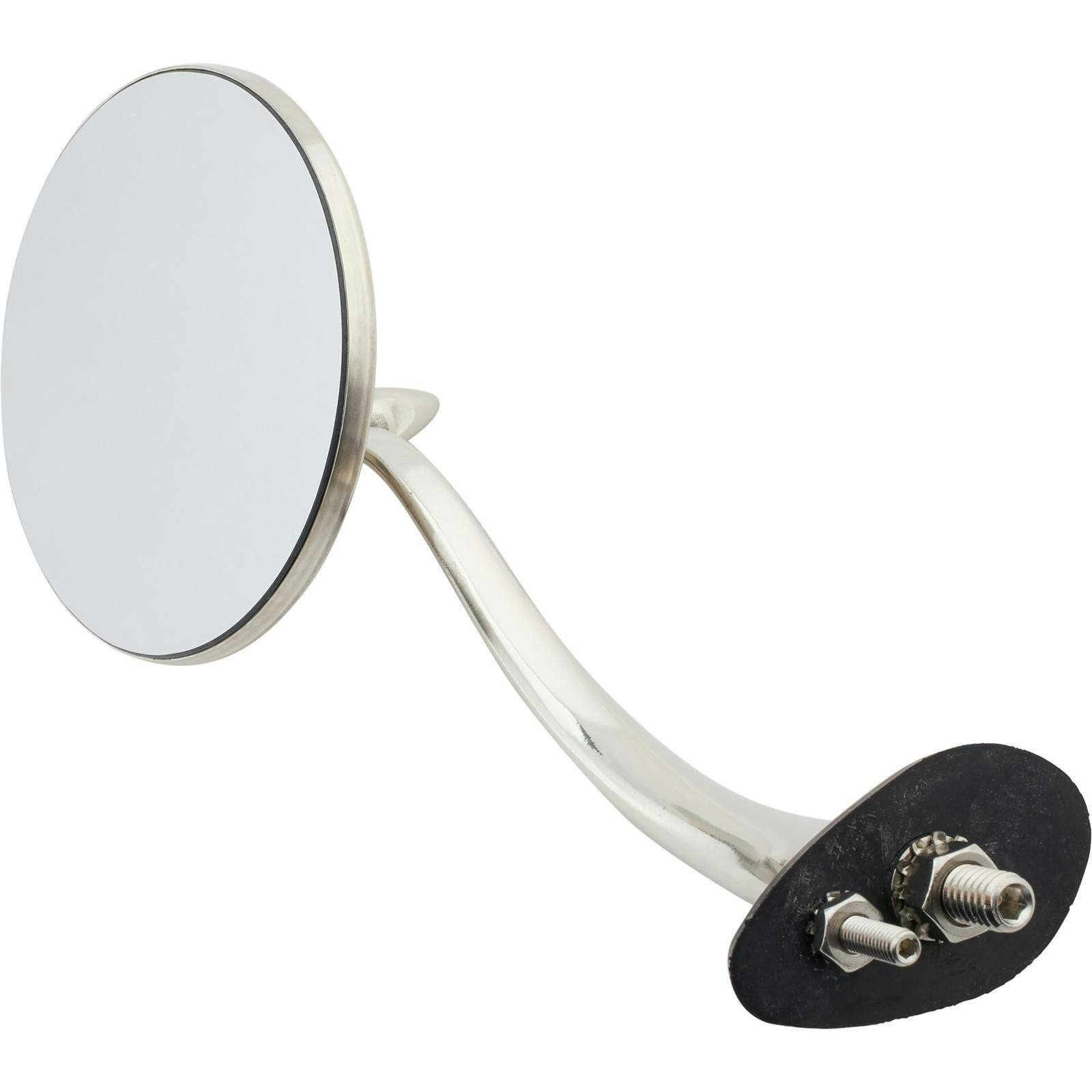 Swan Neck Stainless Round Rear View Mirrors