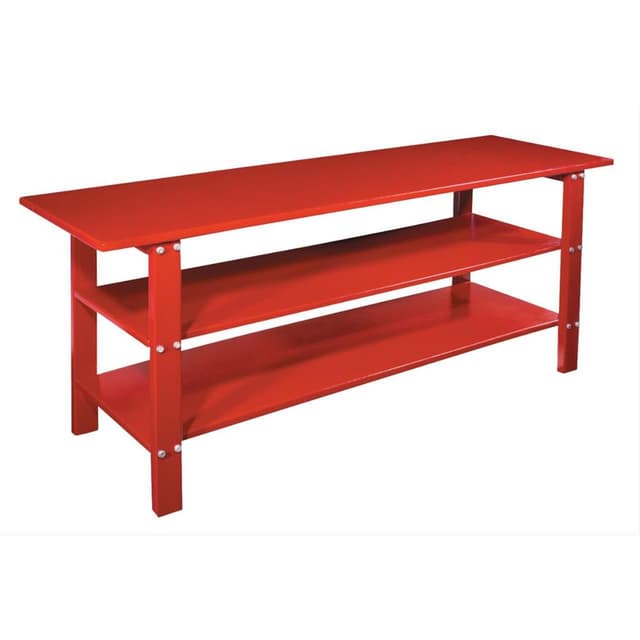 Ranger 5145335 Heavy Duty Work Bench, 2 Shelf, Gloss Red