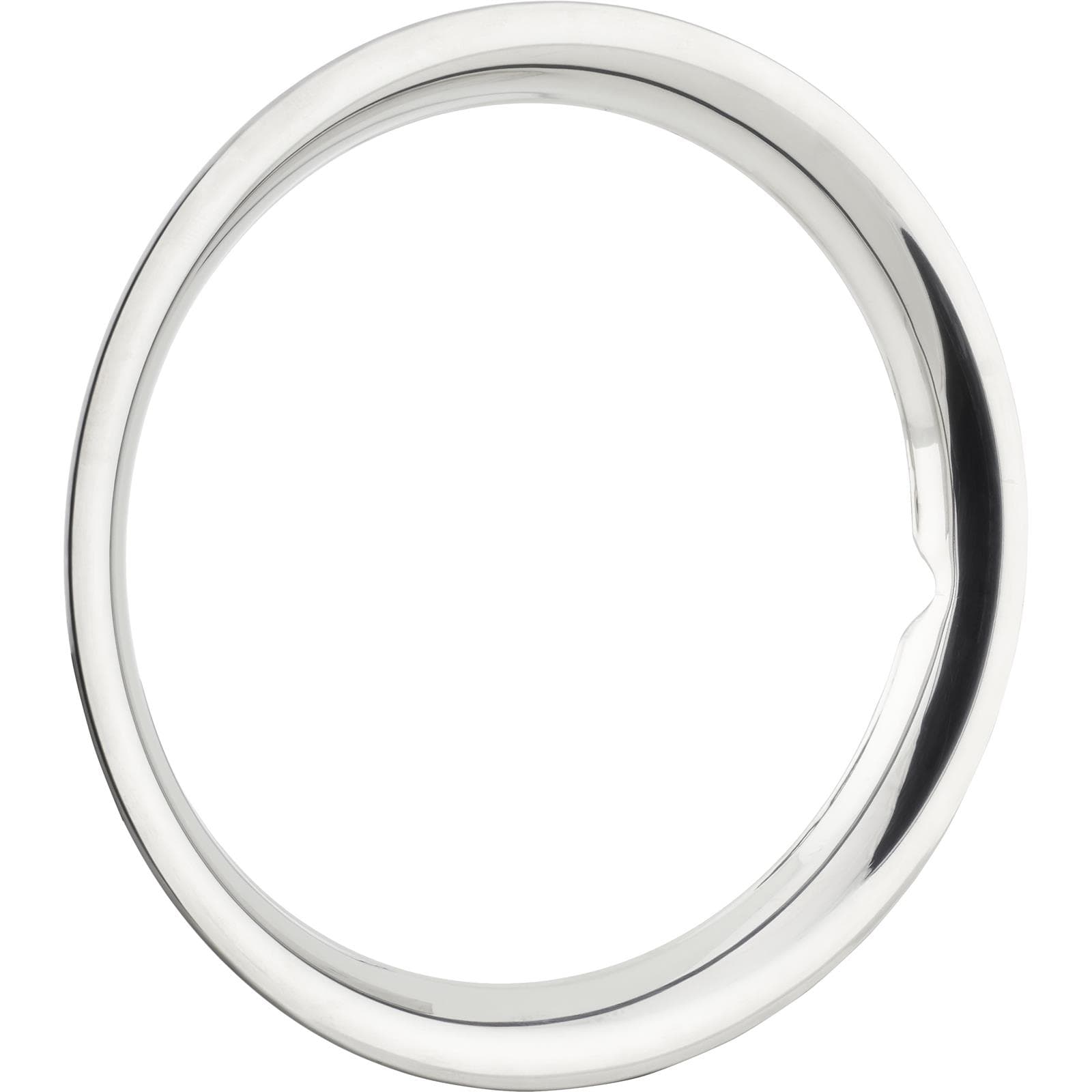 Stainless Steel 15 Inch Wheel Beauty Ring, Smooth