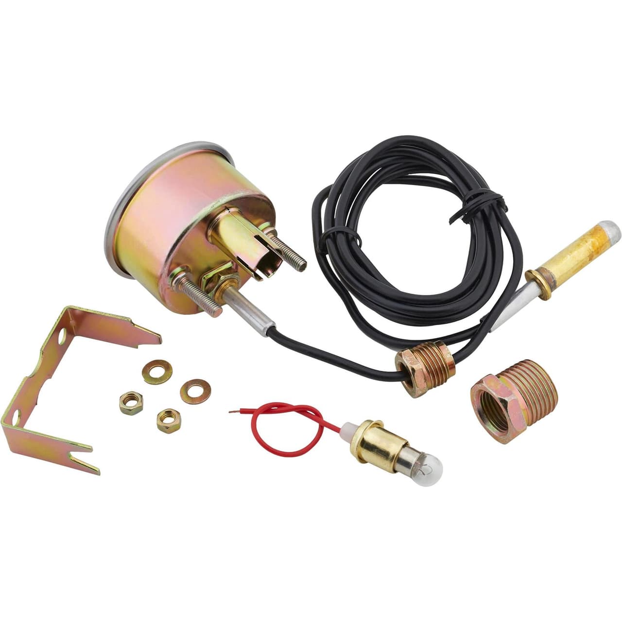 Speedway Mechanical Water Temperature Gauge, 2-1/16 Inch, White