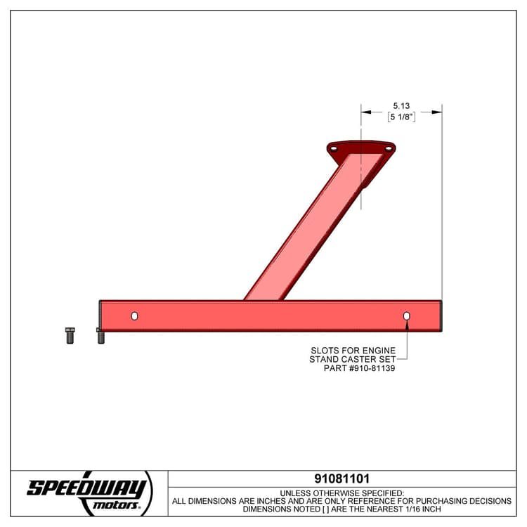 Speedway SBC/BBC Chevy V8 Engine Storage Stands