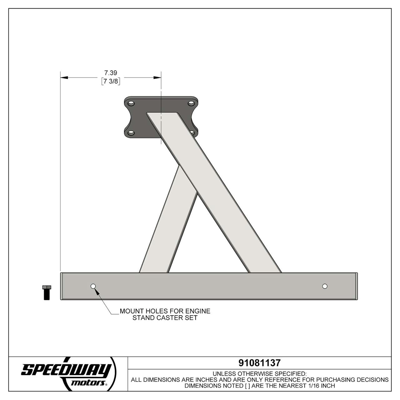 Speedway GM LS V8 Engine Storage Stand
