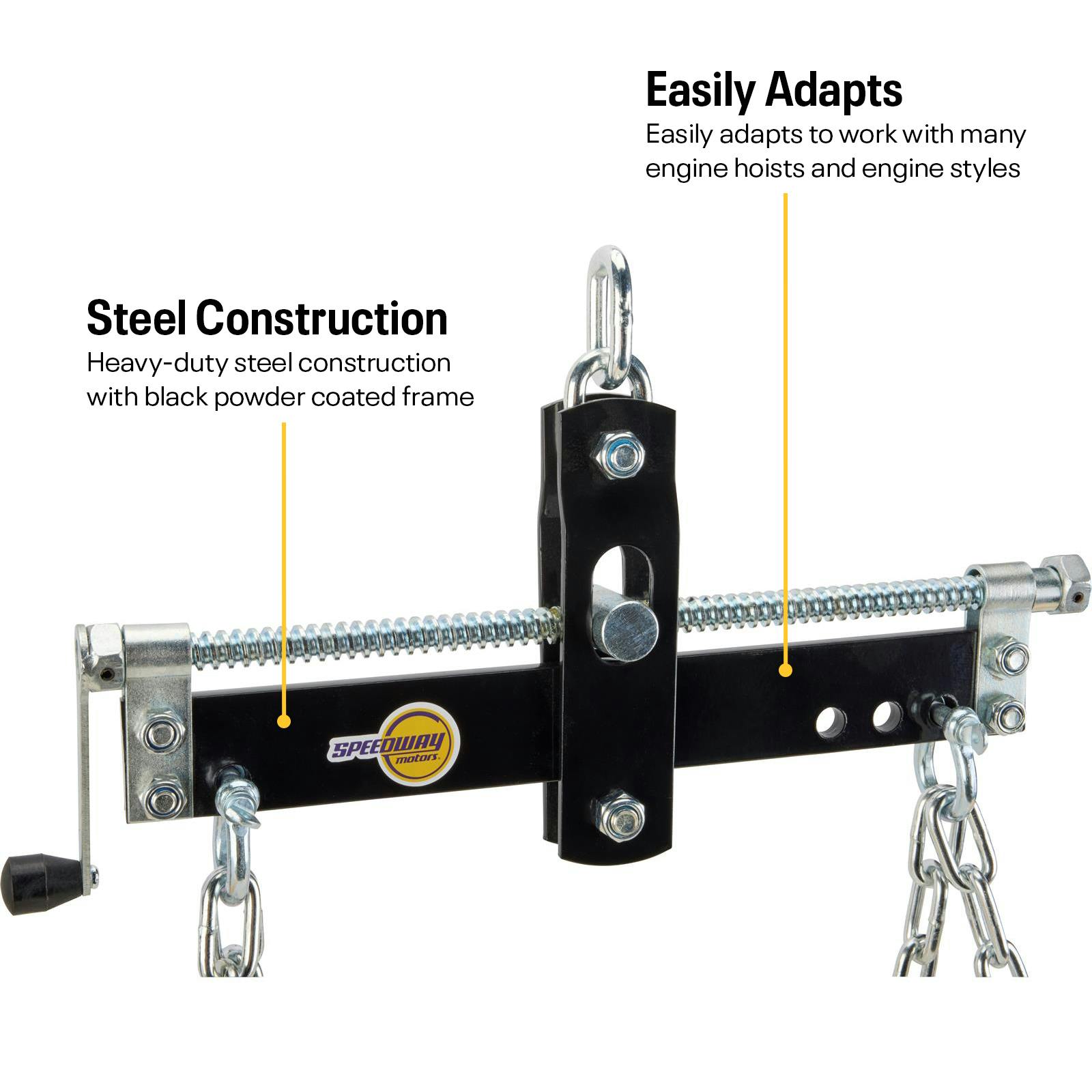 Adjustable Tilt Four-Point Chain Mount Engine Leveler, 1500 Lb.