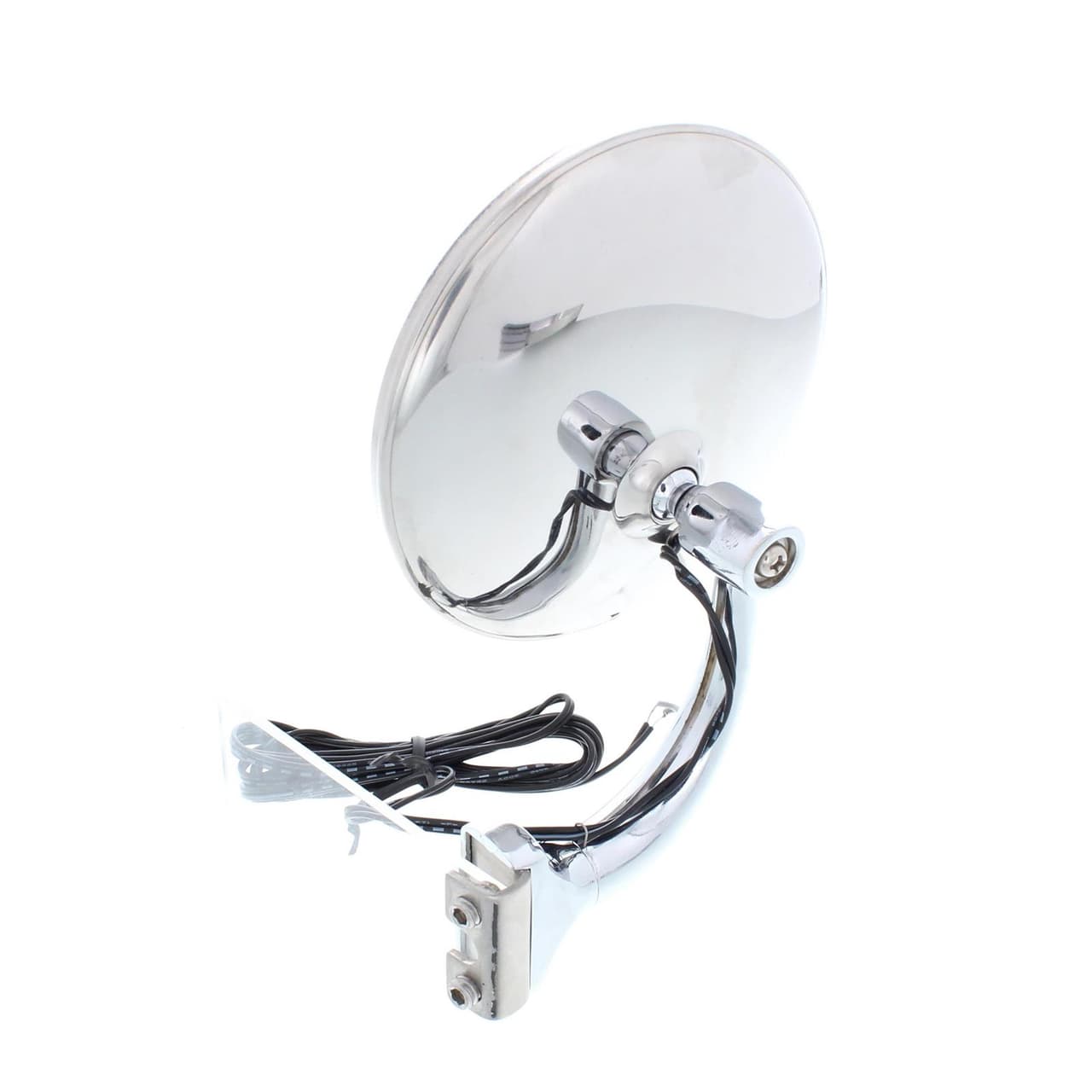 Universal Rear View Door Peep Mirror w/ LED Turn Signal, Pair