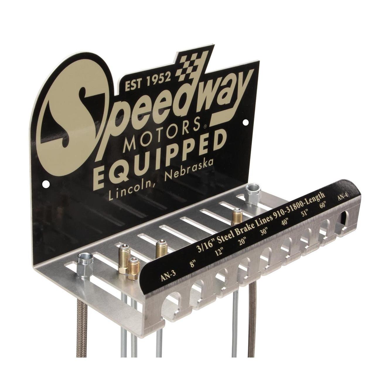 Speedway 3/16 Inch Steel Brake Line Assortment with Holder