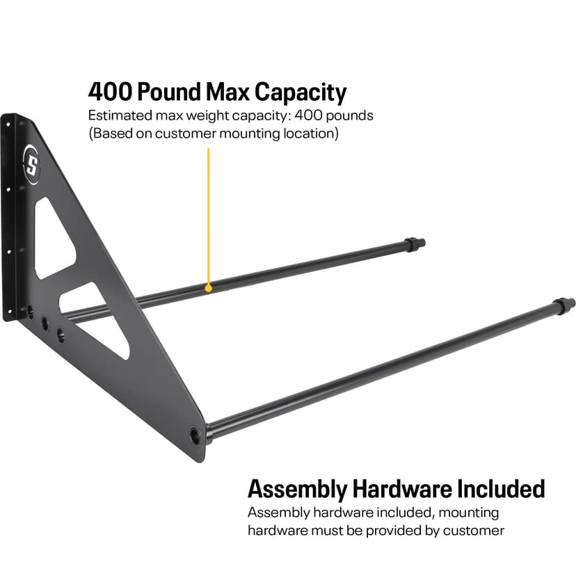 4 Foot Tire Rack For Trailer, Garage or Workshop with Extension