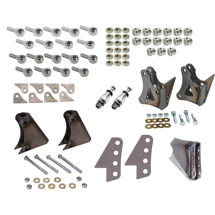 Universal Parallel 4-Bar Rear Suspension Bracket Fabricator Kit