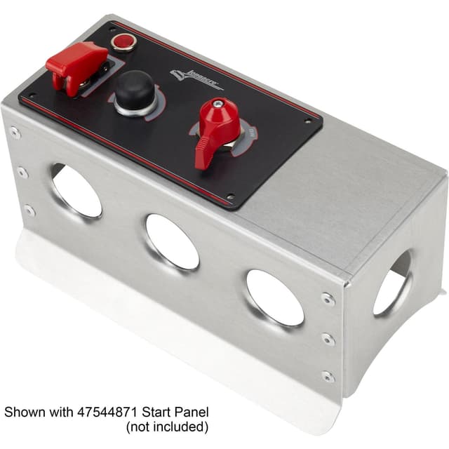 Fabricated Aluminum Race Car Center Console with Panel Cut-Out