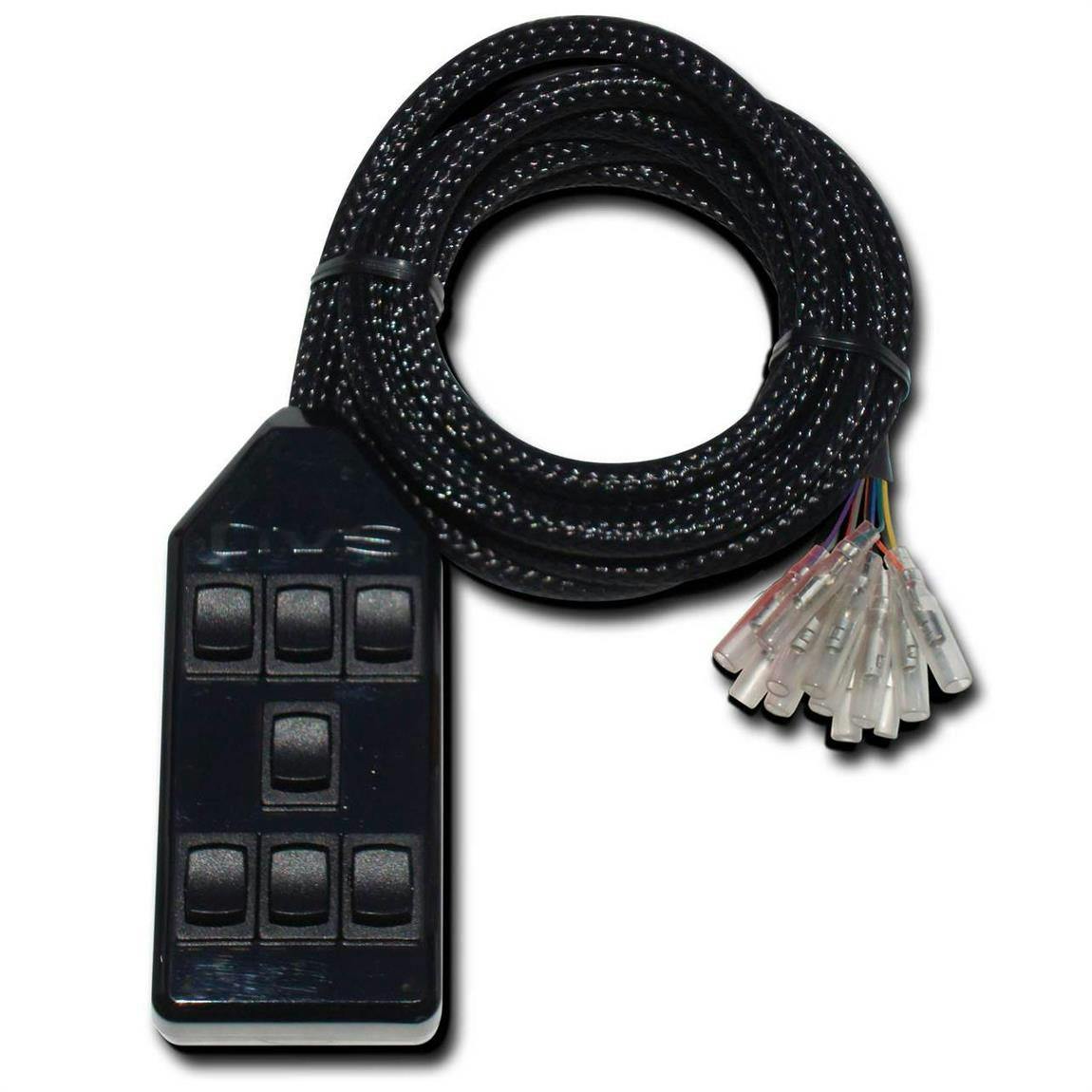 AVS AVS-ARC-7-BK 7-Rocker Series Air Suspension Switch Controller