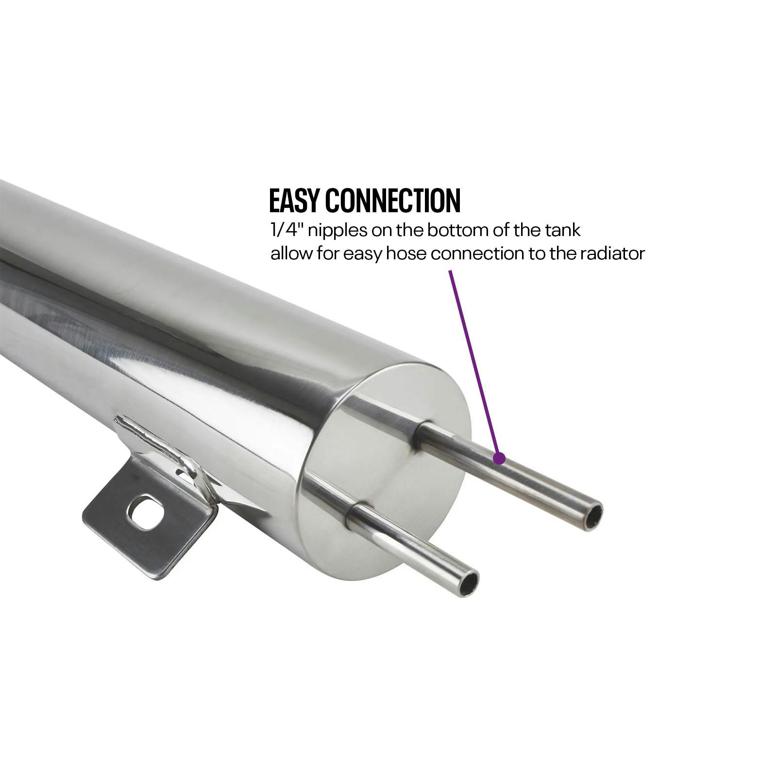 13 Inch Stainless Steel Coolant Expansion Overflow Tank