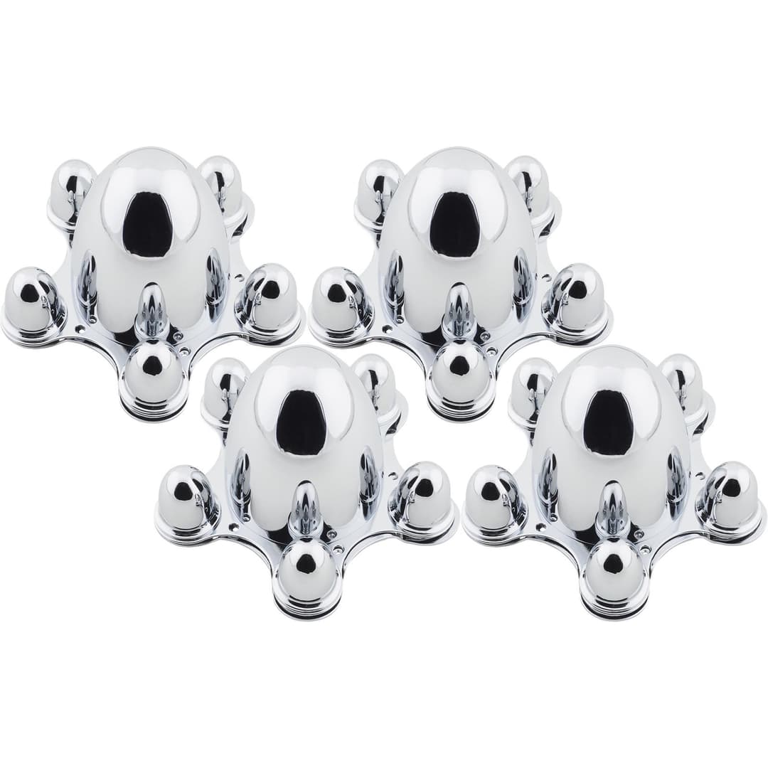 Bullet-Style Spider Cap Wheel Hub Covers, 5 on 4-1/2 Inch
