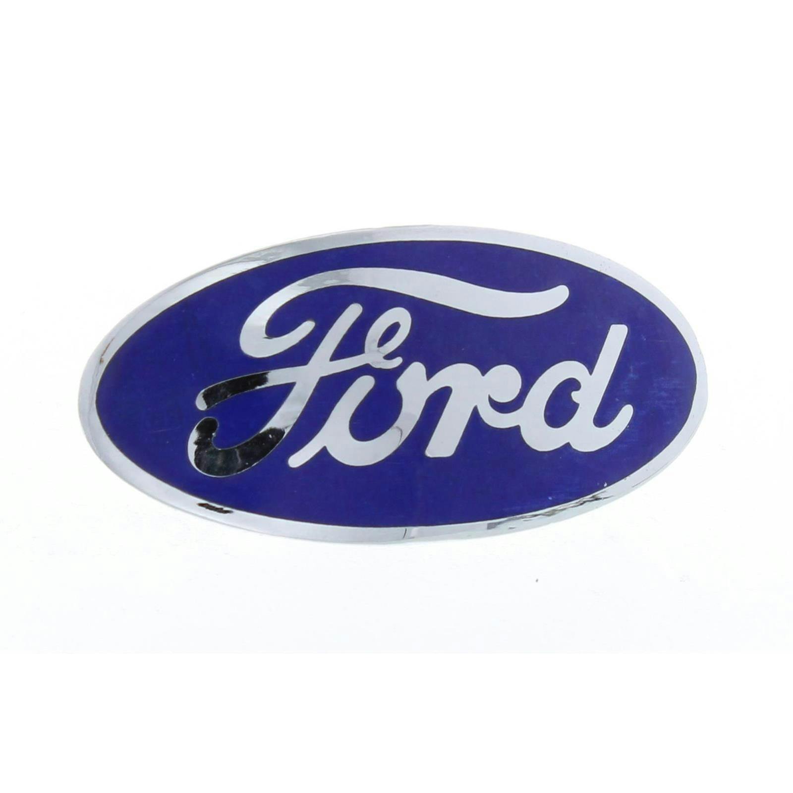 Blue Porcelain Ford Radiator Emblem for 1932 Car, 1932-35 Pickup