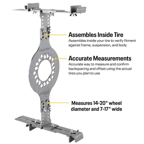 Lskioer Wheel Fitment Tool, 14\-22\ Wheel Fitment Simulator Tire/Rim Fit Size Measuring Mockup Tools, 5-Lug Wheel Bolt Pattern Simulator Wheel Offset Measuring Tool for Car Lskioer Wheel Fitment Tool, 14\-22\ Wheel Fitment Simulator Tire/Rim Fit Size Measuring Mockup Tools, 5-Lug Wheel Bolt Pattern Simulator Wheel Offset Measuring Tool for Car