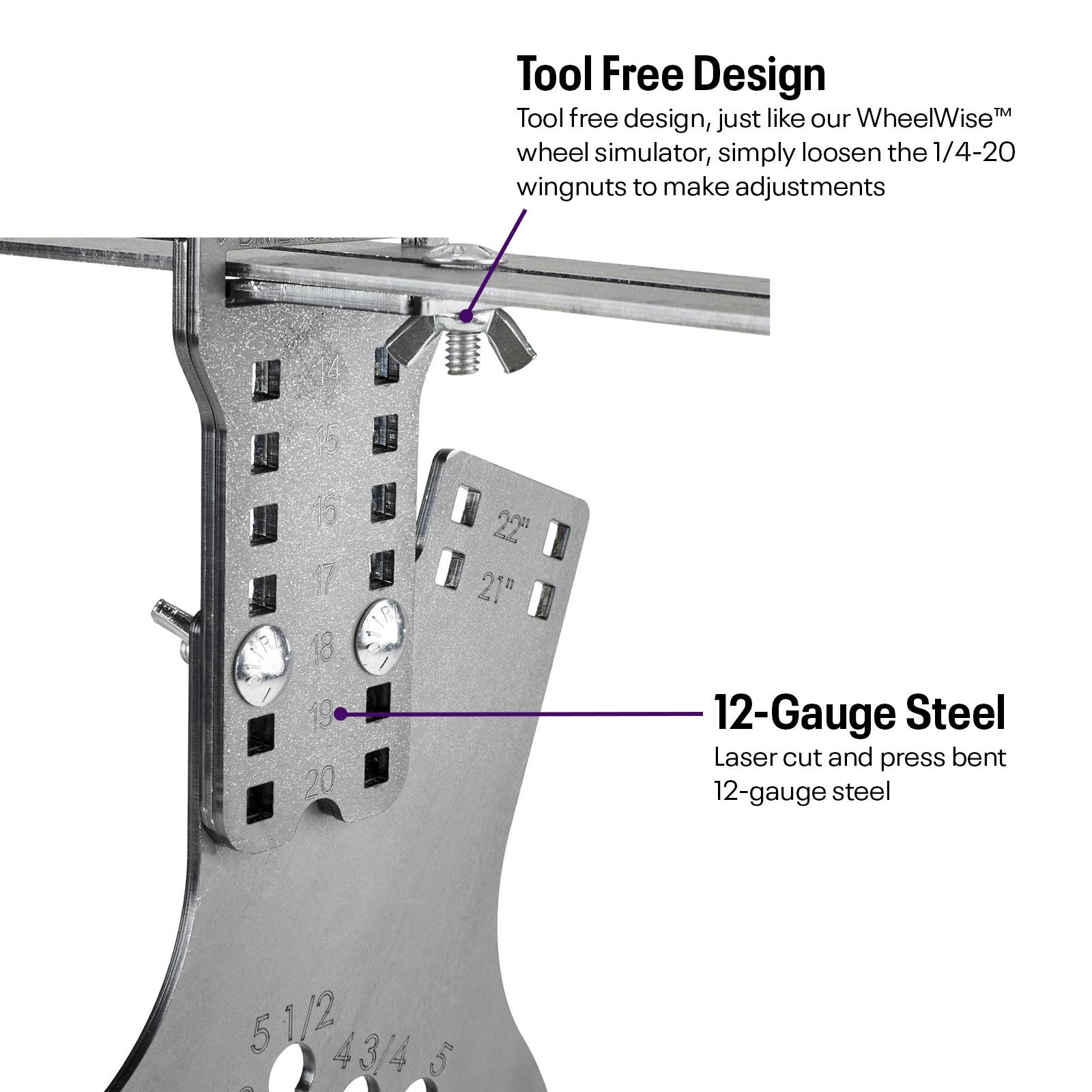 WheelWise 5 Lug Wheel Fitment Tool W Tire Size Attachment wheelwise-5-lug-wheel-fitment-tool-w-tire-size-attachment