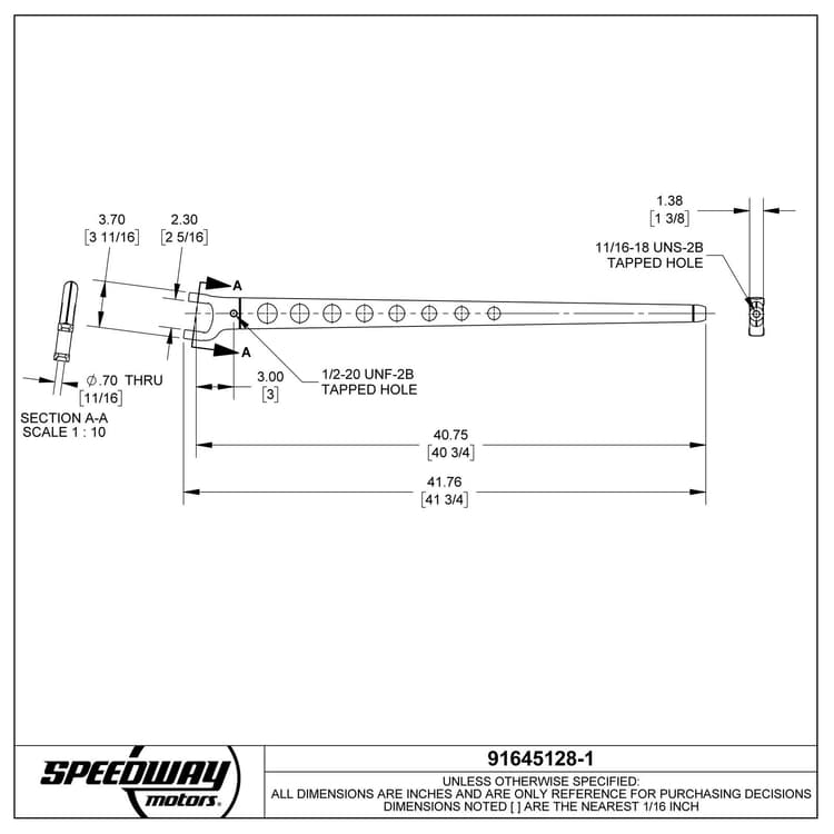 Split Wishbone Style Radius Rods w/ Holes