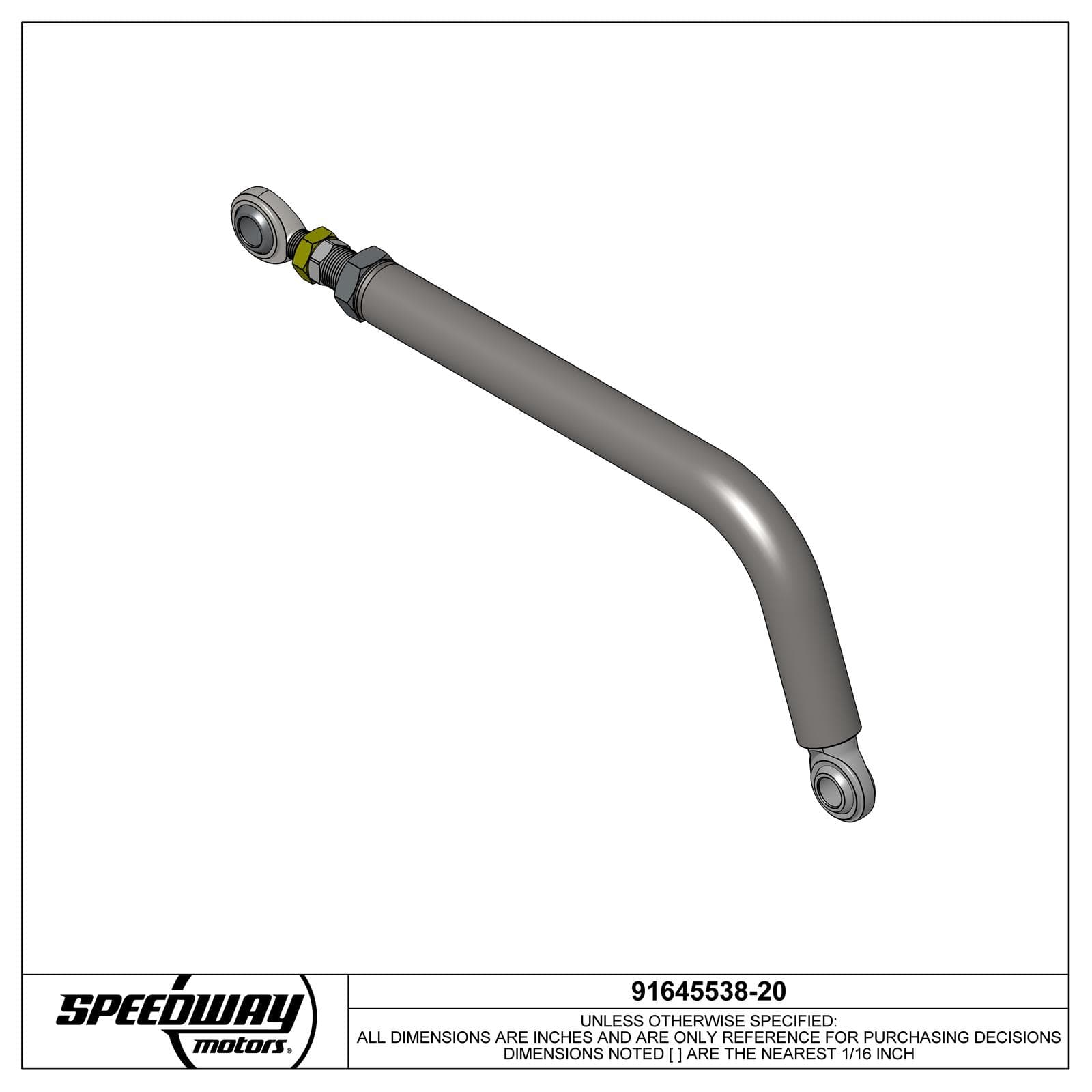 Lightweight Chromoly Adjustable Panhard Bar, 5-1/2 Inch Bend