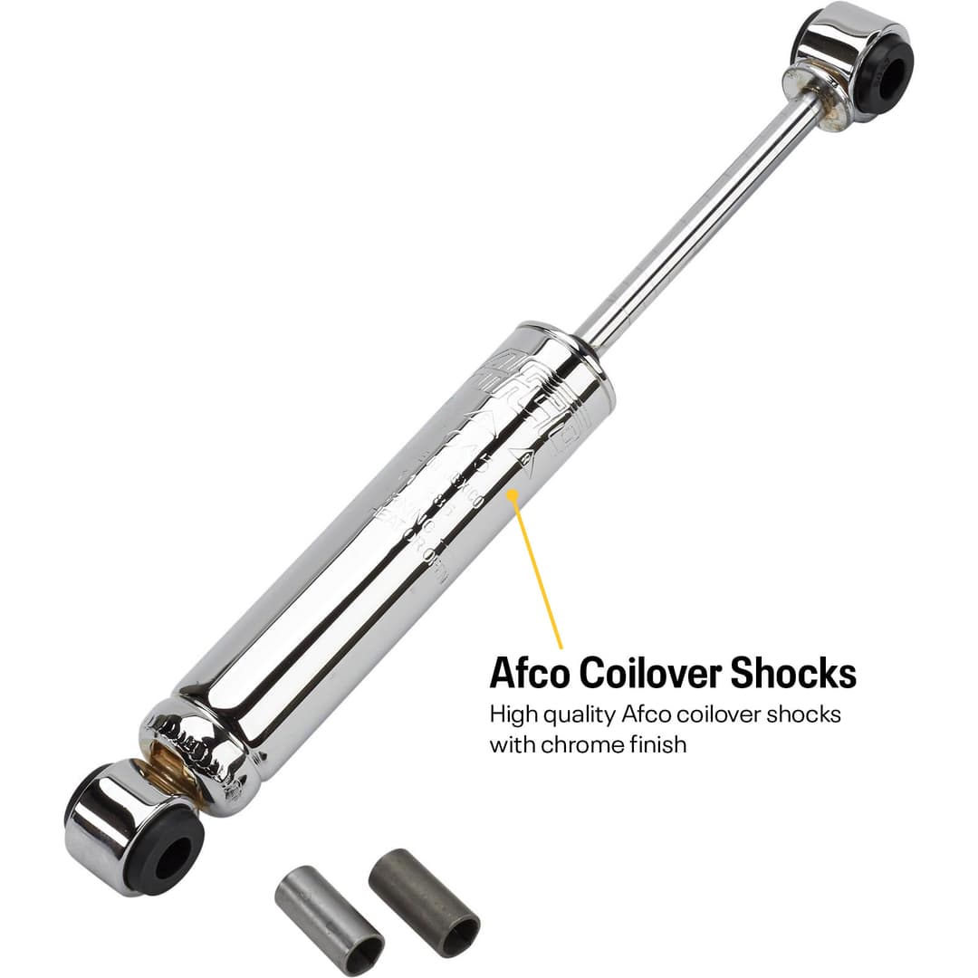 Deluxe Coil-Over Rear Suspension Kit, Chrome