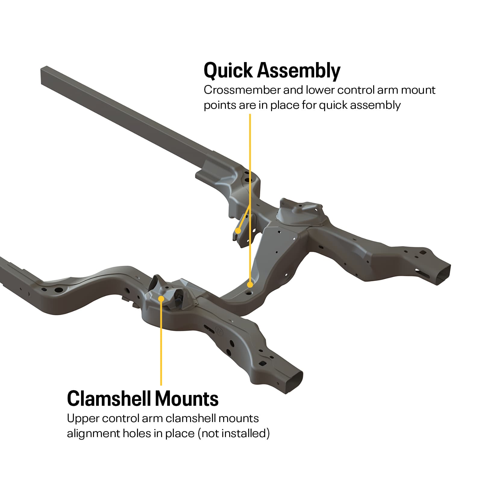 78-88 GM Metric Chassis Hobby Stock Car Frame, Front/Rear/Kit