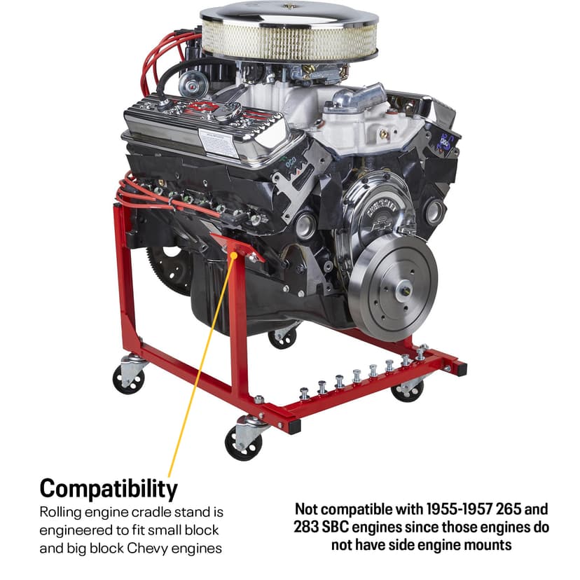Sbc Engine Stand SB BB Chevy Engine Cradle Storage Stand With Wheels ...