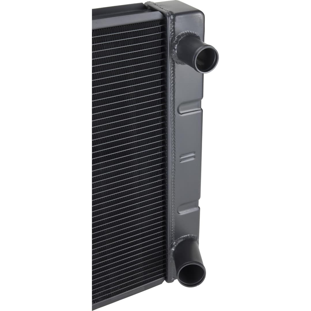 Dual/Double Pass All Aluminum Racing Radiator, SBC/BBC, Black