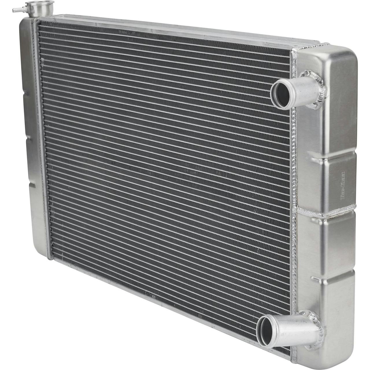 Dual/Double Pass All Aluminum Racing Radiator, SBC/BBC Chevy