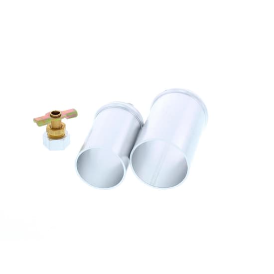 Aluminum Radiator Weld-On Inlet/Outlet Neck Kit w/ Petcock