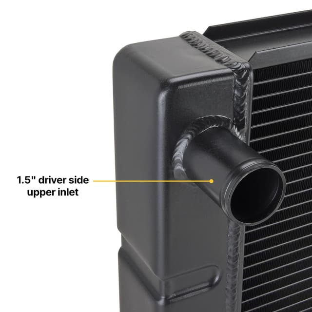 Speedway Chevy SBC/BBC Aluminum Radiators, Universal Fit, Black