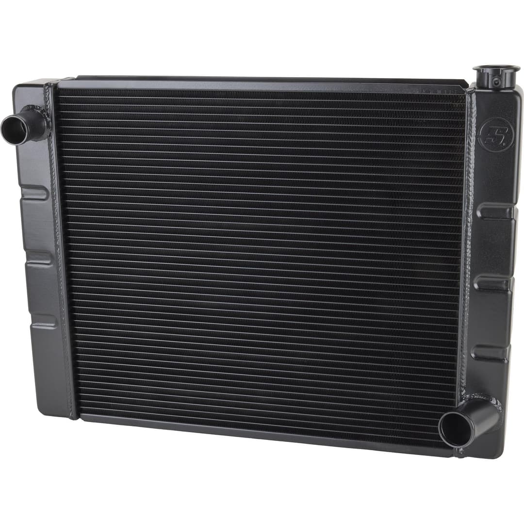 Speedway Chevy SBC/BBC Aluminum Radiators, Universal Fit, Black