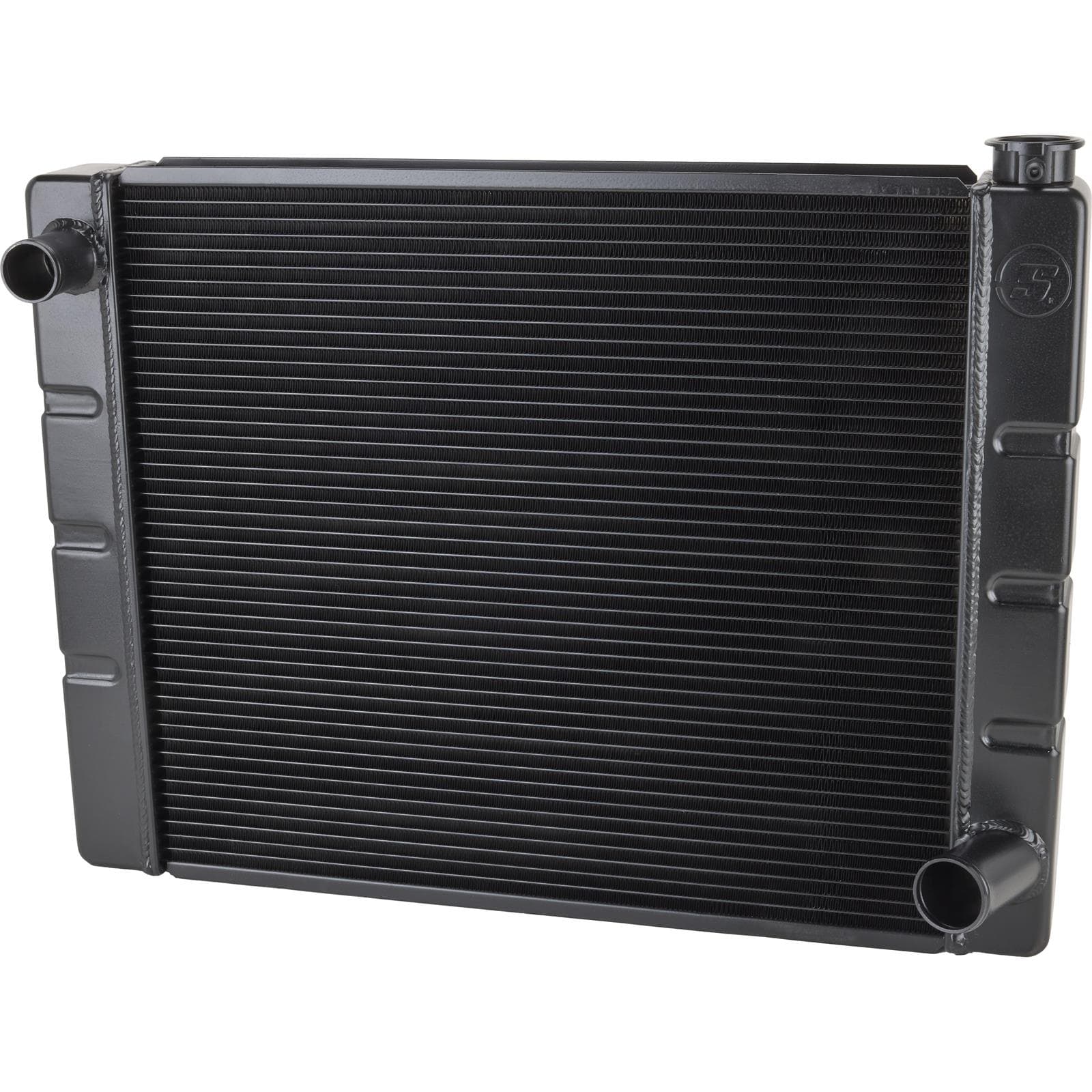 Speedway Chevy SBC/BBC Aluminum Radiators, Universal Fit, Black