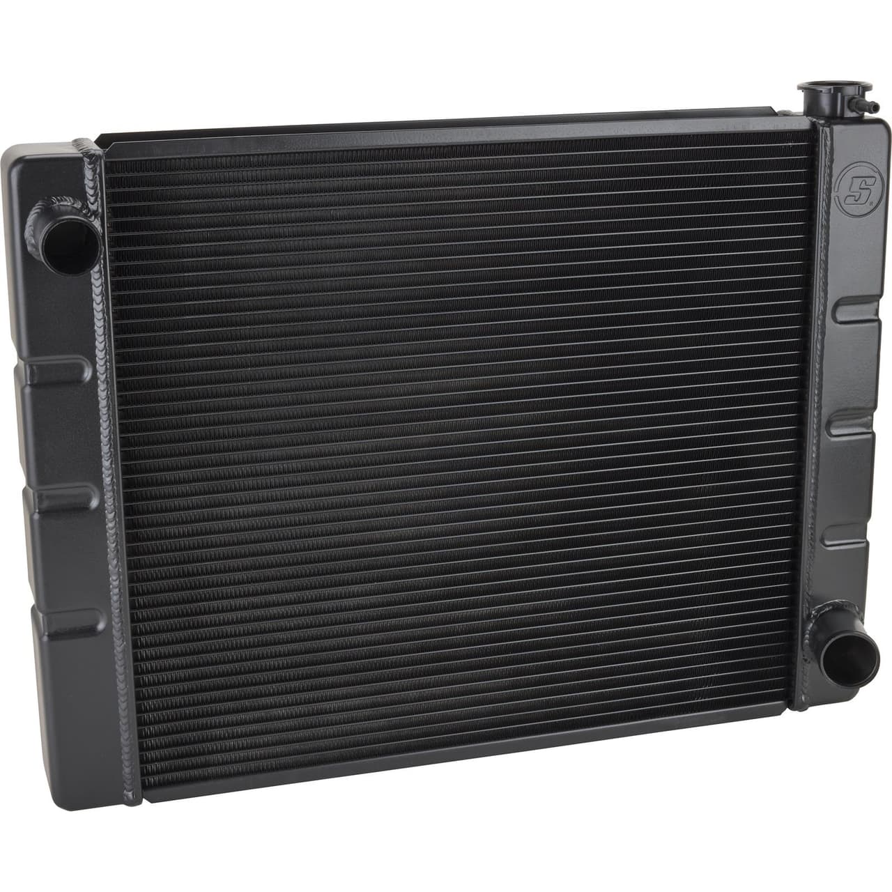 Speedway Chevy SBC/BBC Aluminum Radiators, Universal Fit, Black
