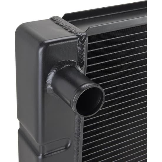 Speedway Chevy SBC/BBC Aluminum Radiators, Universal Fit, Black